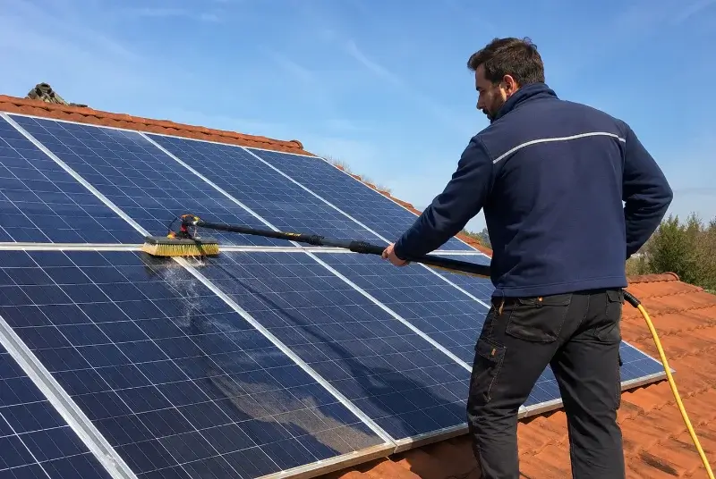 Nettoyage et entretien de panneaux solaires à Habère-Lullin